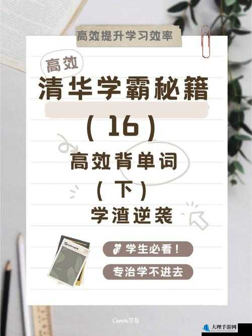 学渣坐在学霸的棍子上背单词：别样学习法