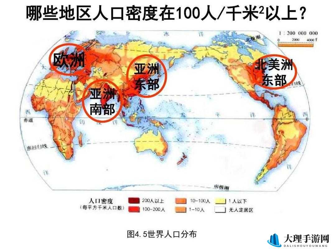 亚洲、欧洲、美洲人口比例对比