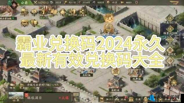 2024 最新：传世霸业兑换码免费领攻略