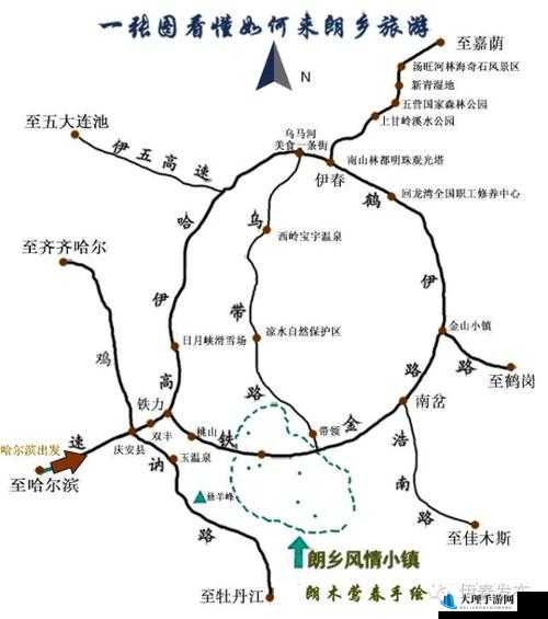 伊春园一路二路三路入口：城市的脉络