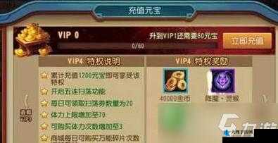 VIP4特权礼包价值解析，充值决策全攻略